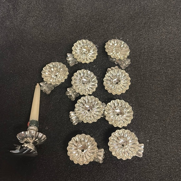 10 Christmas Tree Candle clips Tree Ornaments - Picture 1 of 5